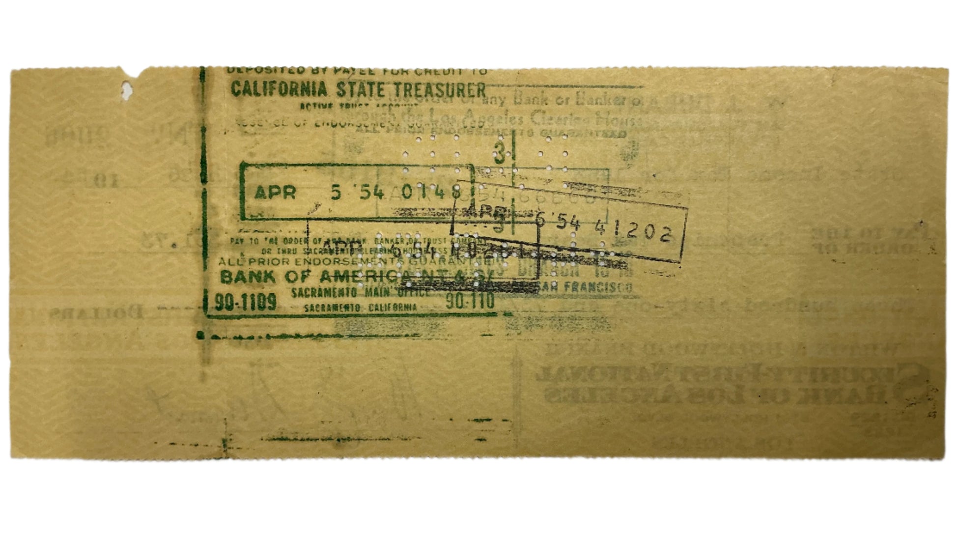 Will Durant Hand Signed Personal Check Autograph Y'allywood Props
