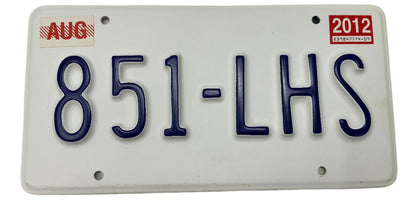 License Plates Franklin & Bash (TV Series 2011-2014) Y'allywood Props 851LHS w/tags