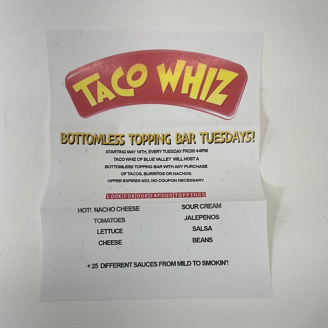 The Whitmore’s Mail S3 E1 Stargirl Movie Prop Atlanta Brick Co Taco Whiz  