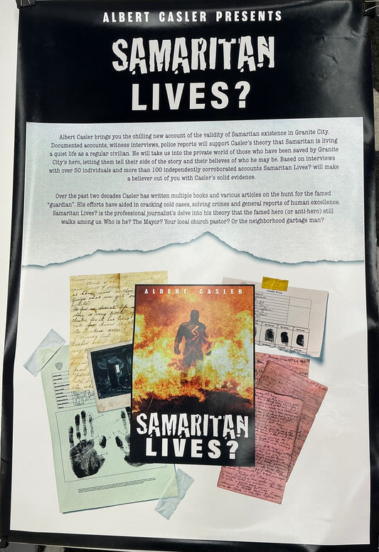Samaritan Book Poster Samaritan (2022) Movie Prop Y'allywood Props