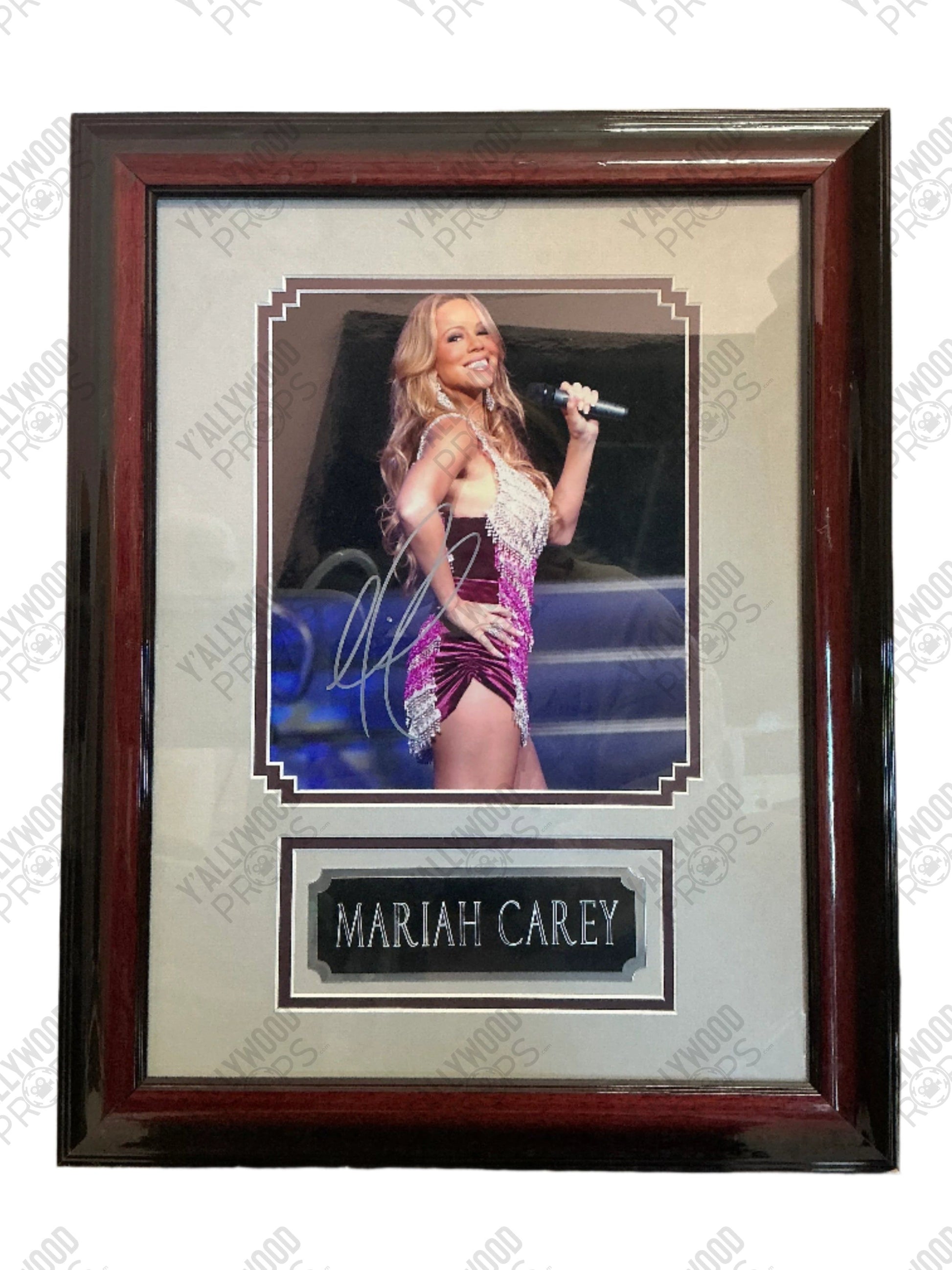 Mariah Carey Signed Framed Photo Autograph Y'allywood Props