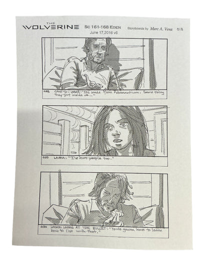 Storyboards Eden Scene 161-168 Logan (2017) Memorabilia Y'allywood Props Paper 20