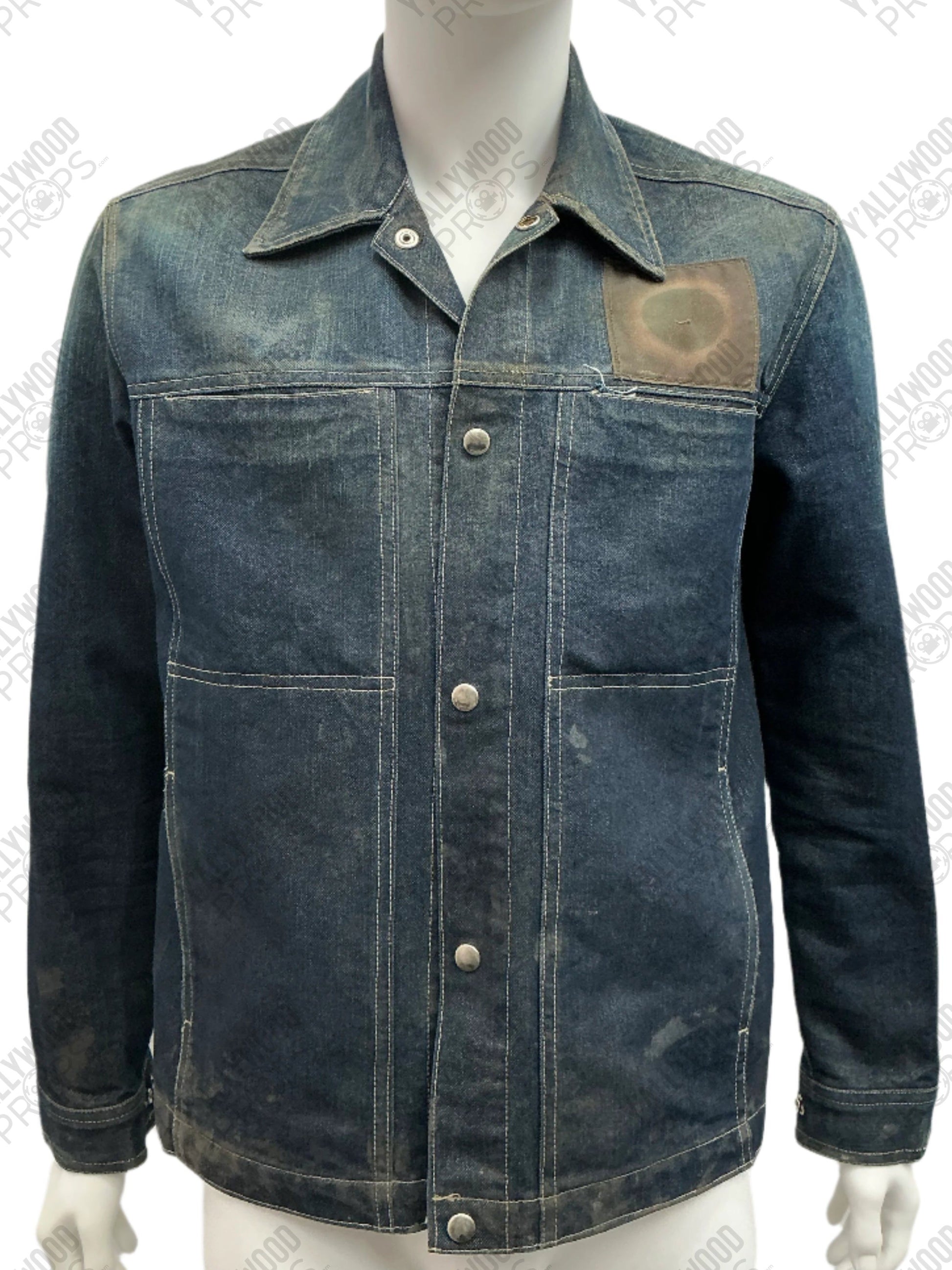 Denim Jacket A Chaos Walking (2021) Wearable Wardrobe Y'allywood Props X-Large