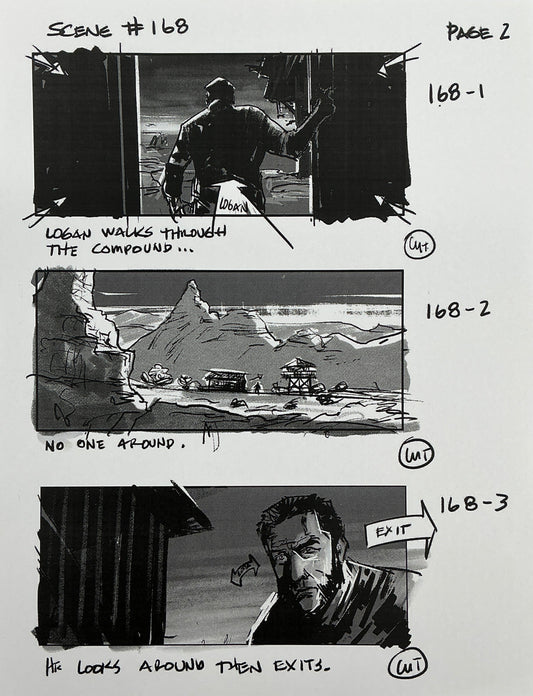 Storyboards Eden-Finale Scene 167 Logan (2017) Memorabilia Y'allywood Props 2