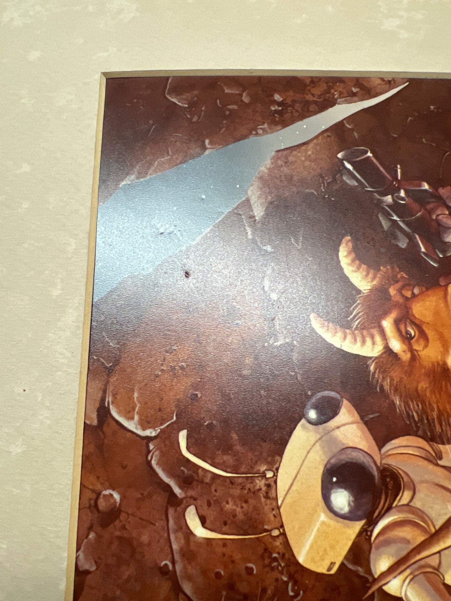 Ken Macklin Signed Print 1983 "The Mercenaries" Autograph Y'allywood Props