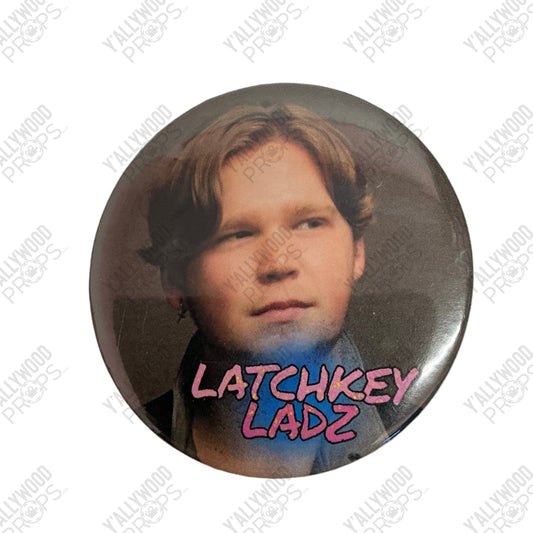 Cass' Latchkey Ladz buttons The Big Door Prize (2023-2024) Movie Prop Y'allywood Props 2" Pin 1