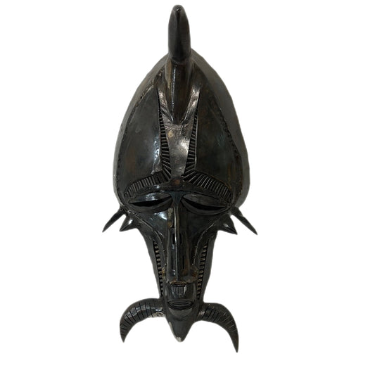 African Bronze Mask from T’Challas Quarters Black Panther Movie Prop Y'allywood Props   