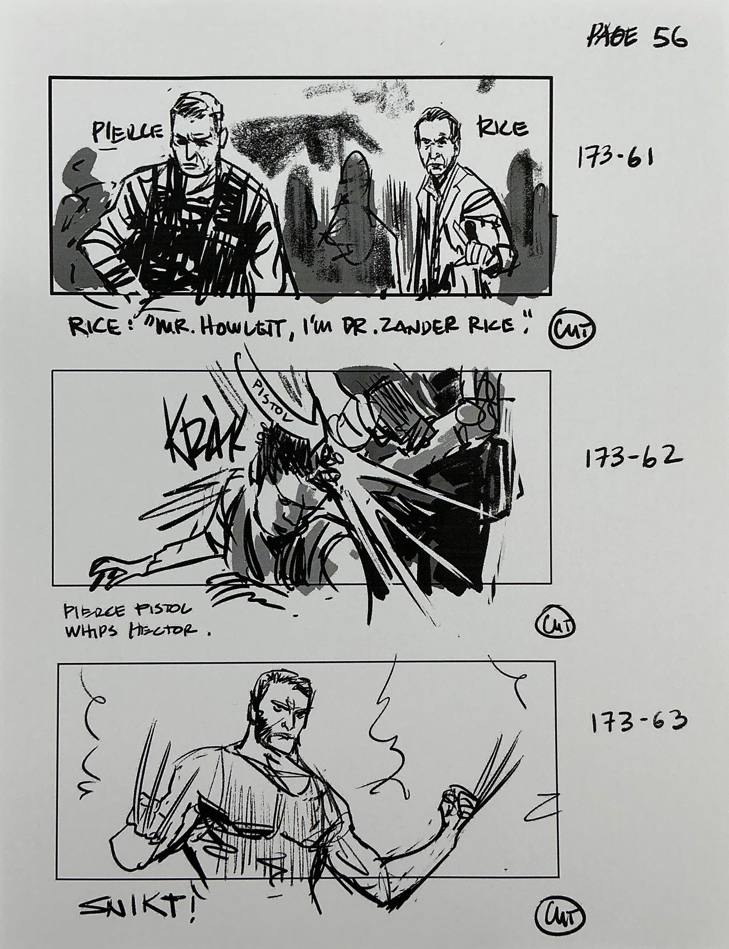 Storyboards Eden-Finale Scene 167 Logan (2017)