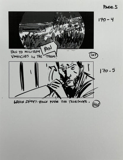 Storyboards Eden-Finale Scene 167 Logan (2017) Memorabilia Y'allywood Props 5