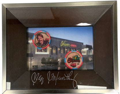 Jeff Foxworthy Signed Poker Chip Display Orleans Arena. Memorabilia Y'allywood Props