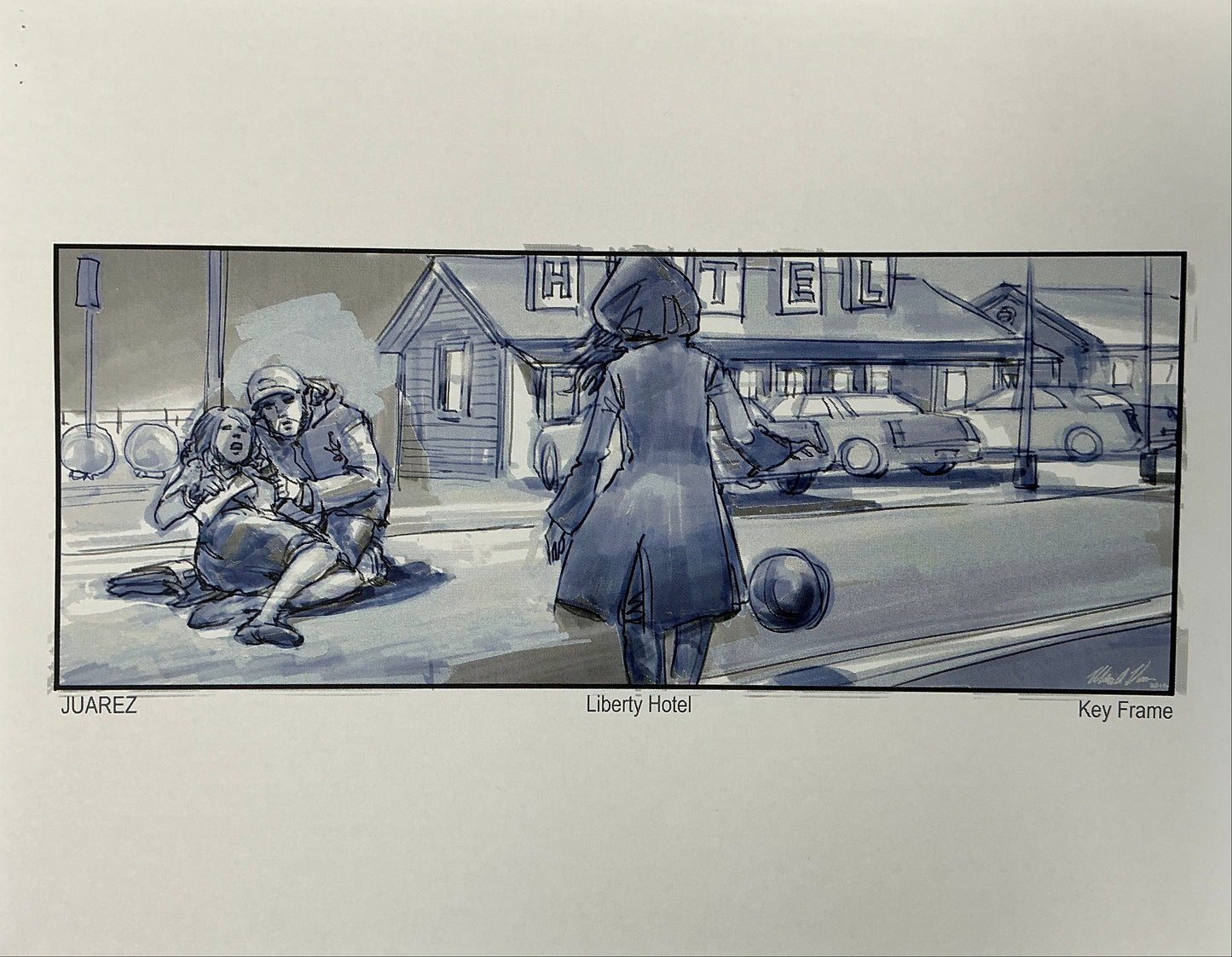 Storyboards Liberty Hotel Scene 37 Logan (2017) Memorabilia Y'allywood Props 5