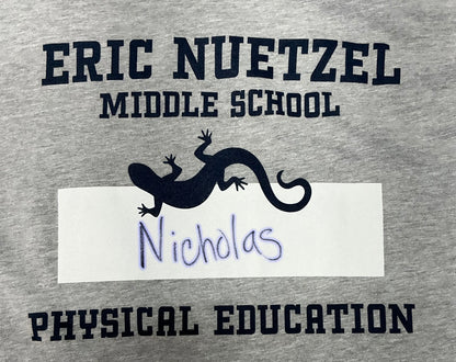 Middle School PE T-Shirts Me Apple TV Series (2024) Y'allywood Props 2XL Nicholas
