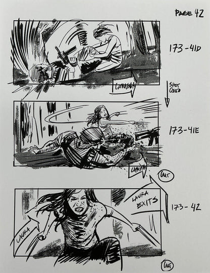 Storyboards Eden-Finale Scene 167 Logan (2017)