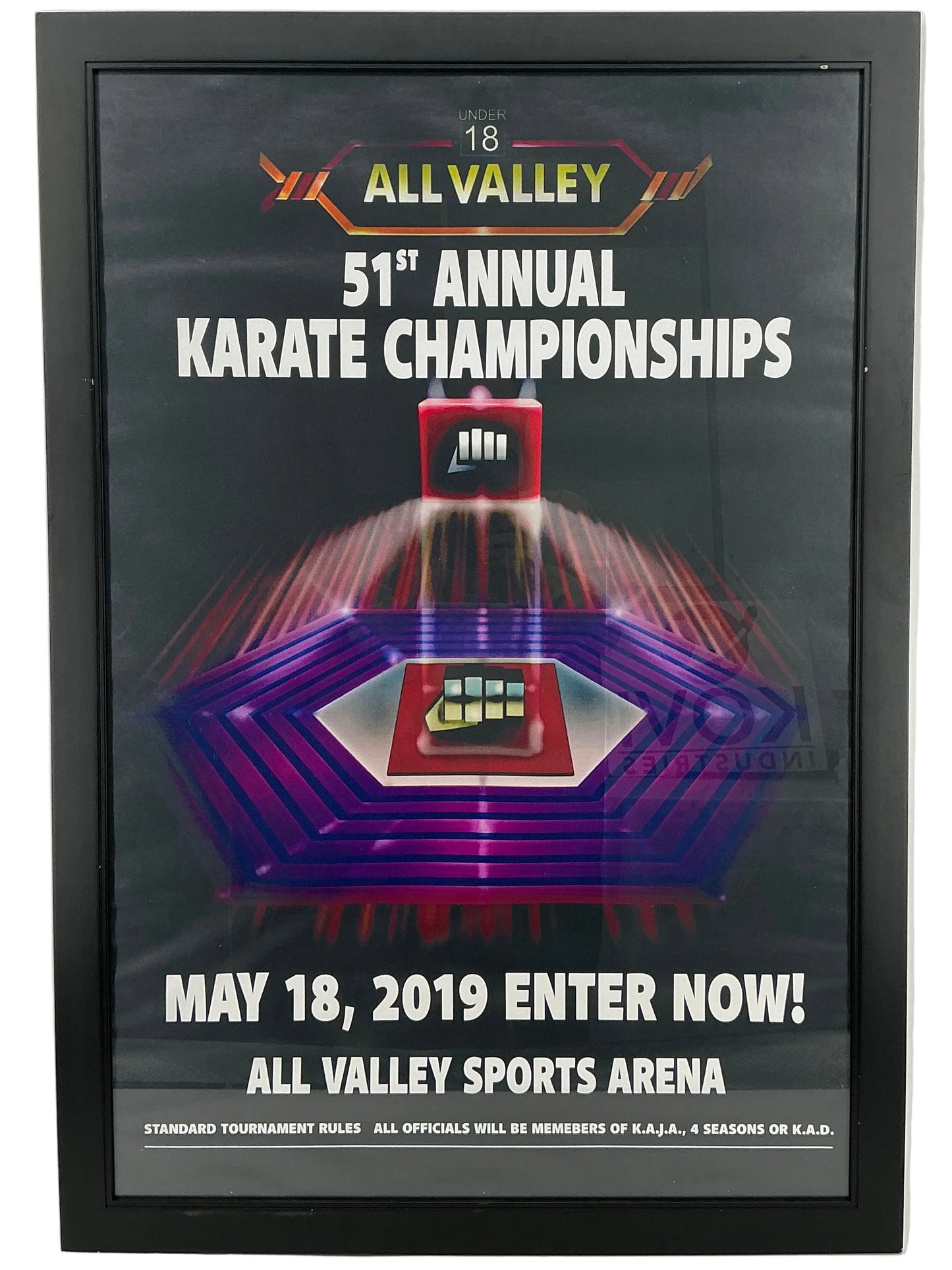 2019 All Valley Poster Cobra Kai (2018-2025) Movie Prop Y'allywood Props