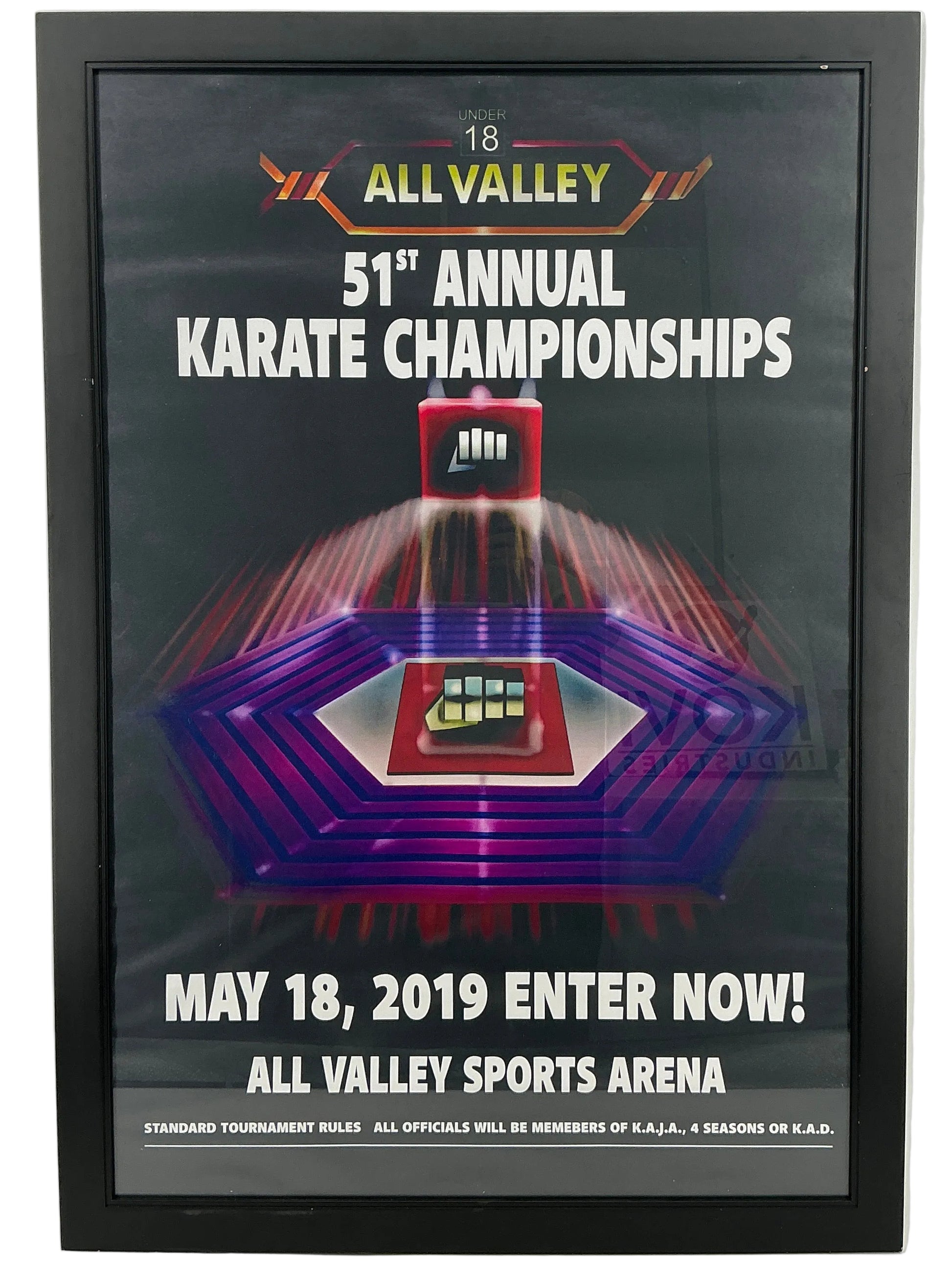 2019 All Valley Poster Cobra Kai (2018-2025) Movie Prop Y'allywood Props