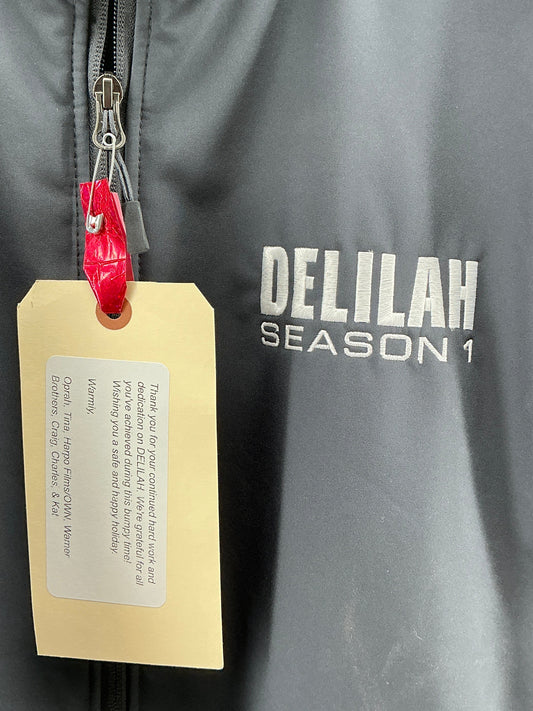 Cast & Crew Gift Jacket Delilah (2021) Movie Prop Y'allywood Props