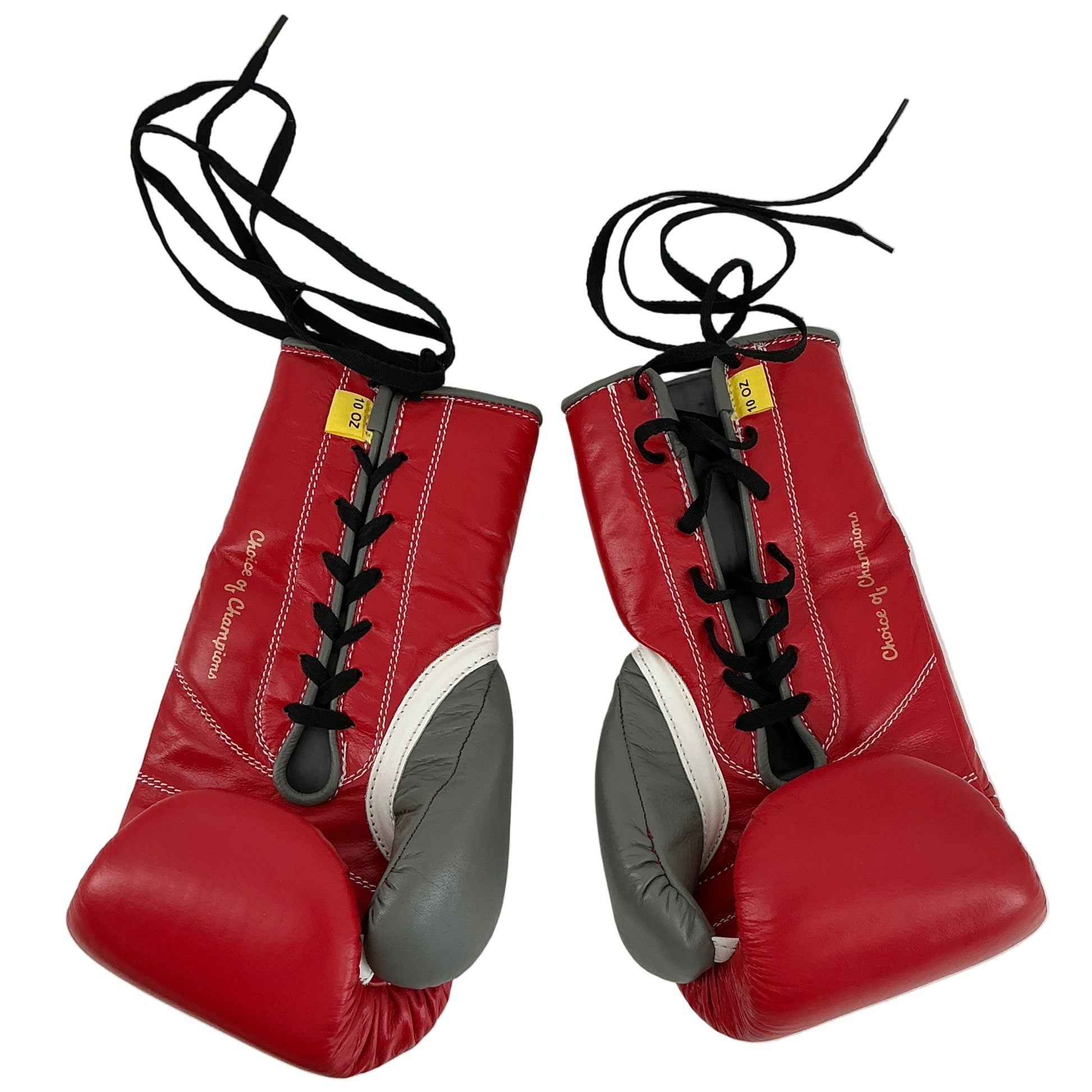 Delphi Gym Everlast Red/Gray PowerLock Boxing Gloves Creed 3 (2023) Movie Prop Y'allywood Props