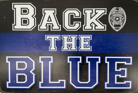 Back The Blue Plaque Marcus' Mancave Bad Boys For Life (2020) Movie Prop Y'allywood Props