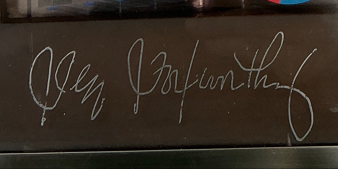 Jeff Foxworthy Signed Poker Chip Display Orleans Arena. Memorabilia Y'allywood Props