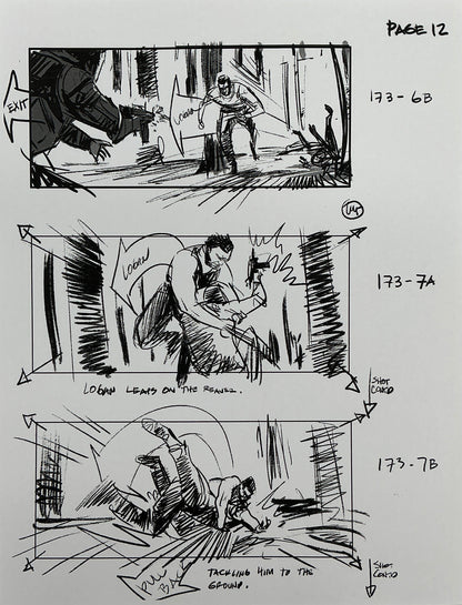 Storyboards Eden-Finale Scene 167 Logan (2017) Memorabilia Y'allywood Props 12