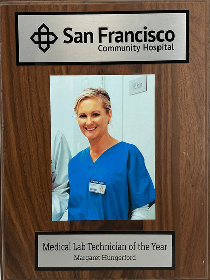 San Francisco Hospital Plaques & Pictures Venom (2018) Movie Prop Y'allywood Props Medical Lab Tech of The Year 9x12"