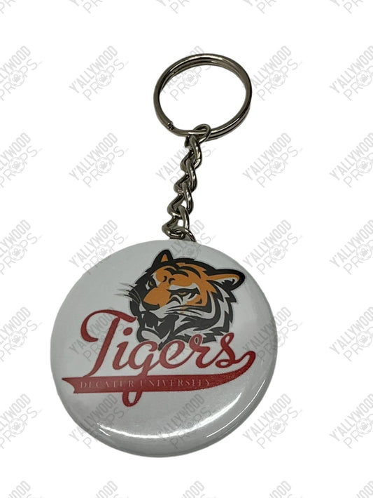 Decatur University Circle Keychains Life of the Party (2018) Movie Prop Y'allywood Props DU Tigers