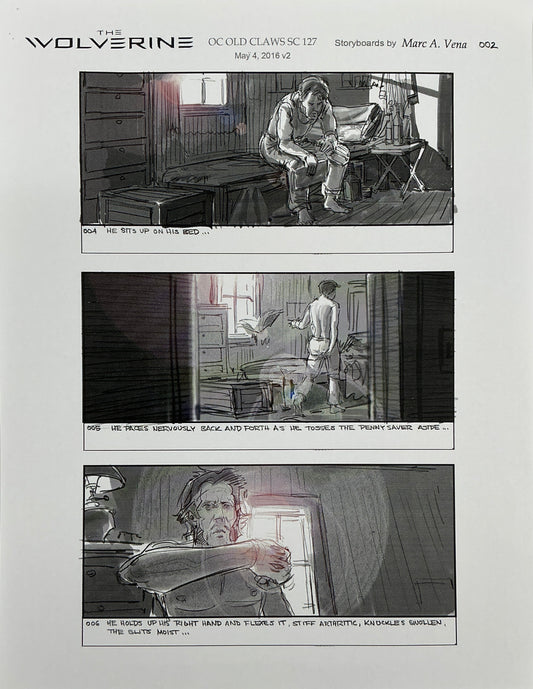 Storyboards Old Claws Scene 127 Logan (2017) Memorabilia Y'allywood Props 2