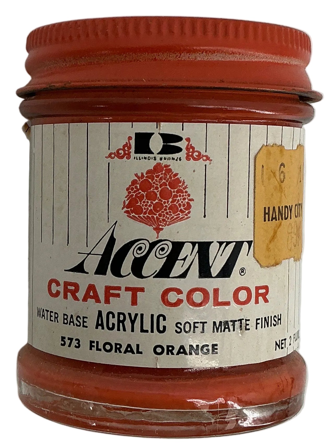 Paint Jars from Will Byer's Room Stranger Things (2016-2025) Movie Prop Y'allywood Props Floral Orange