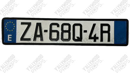 Rome License Plates Red Notice (2021) Movie Prop Y'allywood Props ZA-68Q-4R