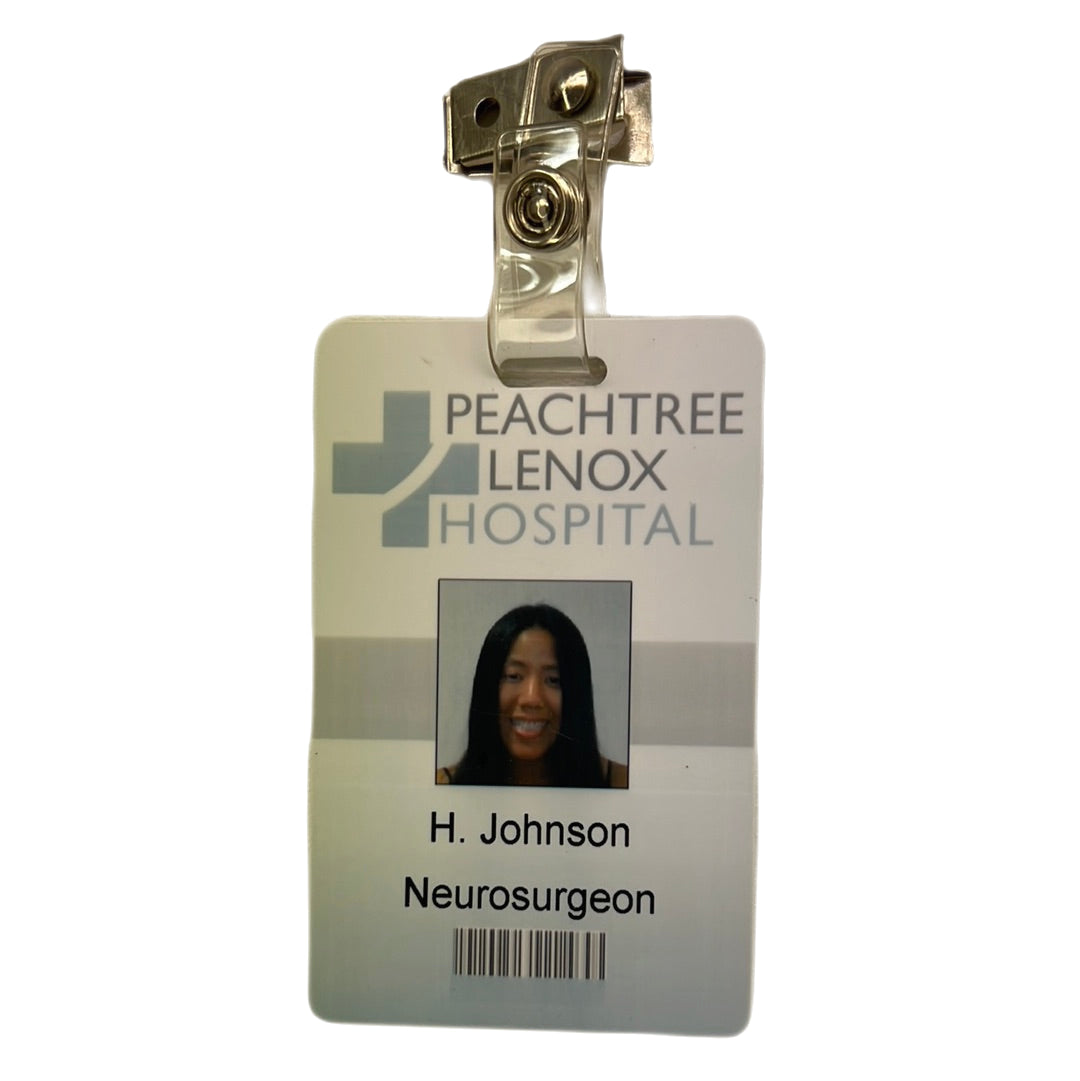 Peachtree Lenox Hospital ID Badges Survivor’s Remorse Movie Prop Y'allywood Props   