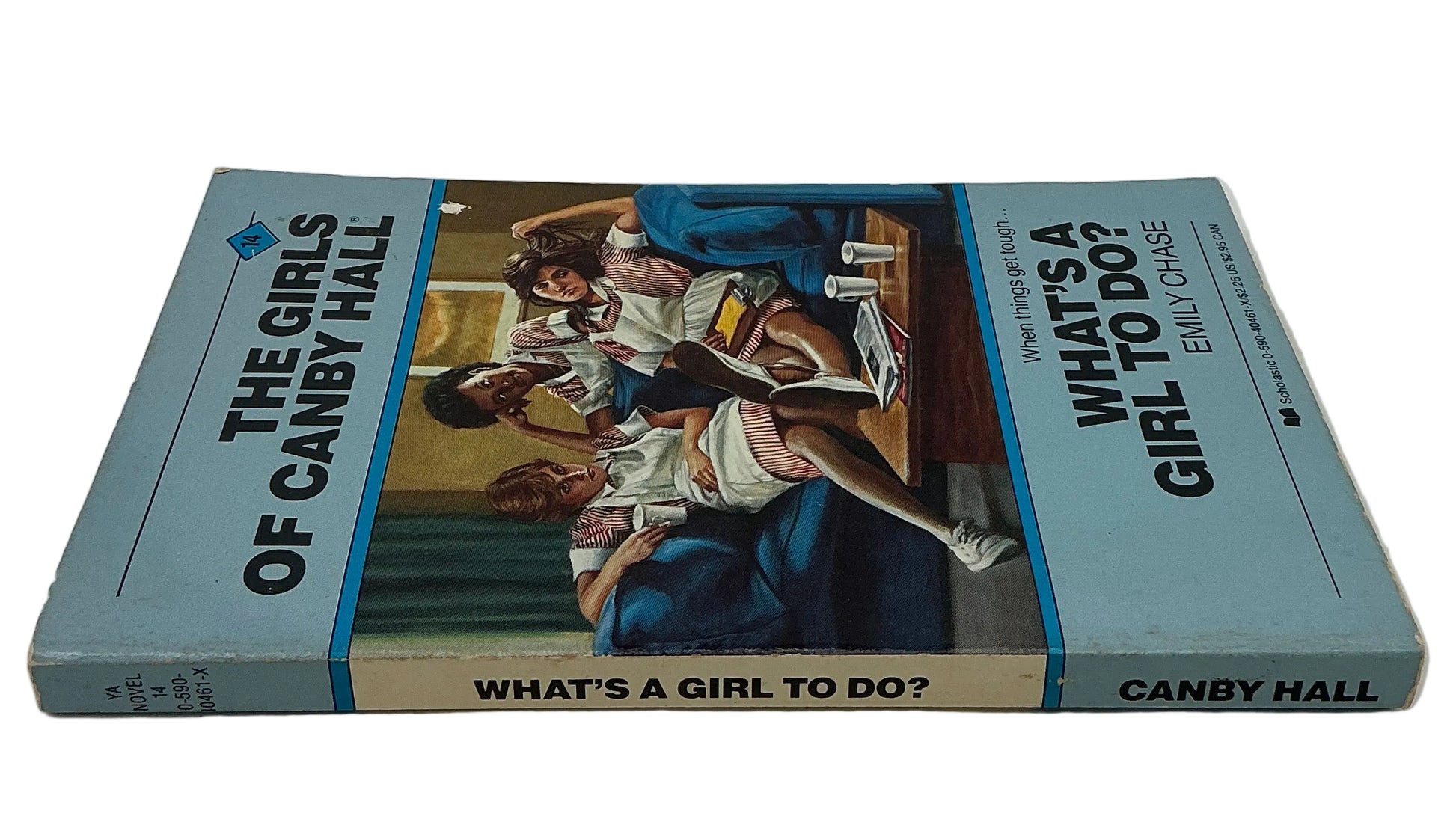 Books from Wheeler's Basement Stranger Things (2016-2025) Movie Prop Y'allywood Props The Girls of Canby Hall What's A Girl To Do by Emily Chase