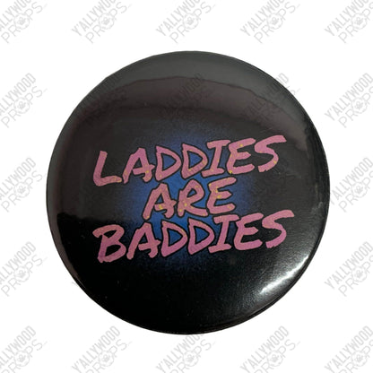 Cass' Latchkey Ladz buttons The Big Door Prize (2023-2024) Movie Prop Y'allywood Props 2" Pin 7 on screen