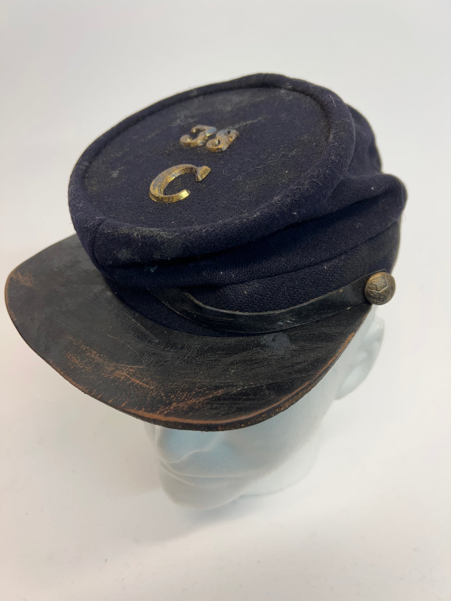 US Union Soldier Forage Cap Emancipation Movie Prop Y'allywood Props Large C 38 Only Used/Worn  