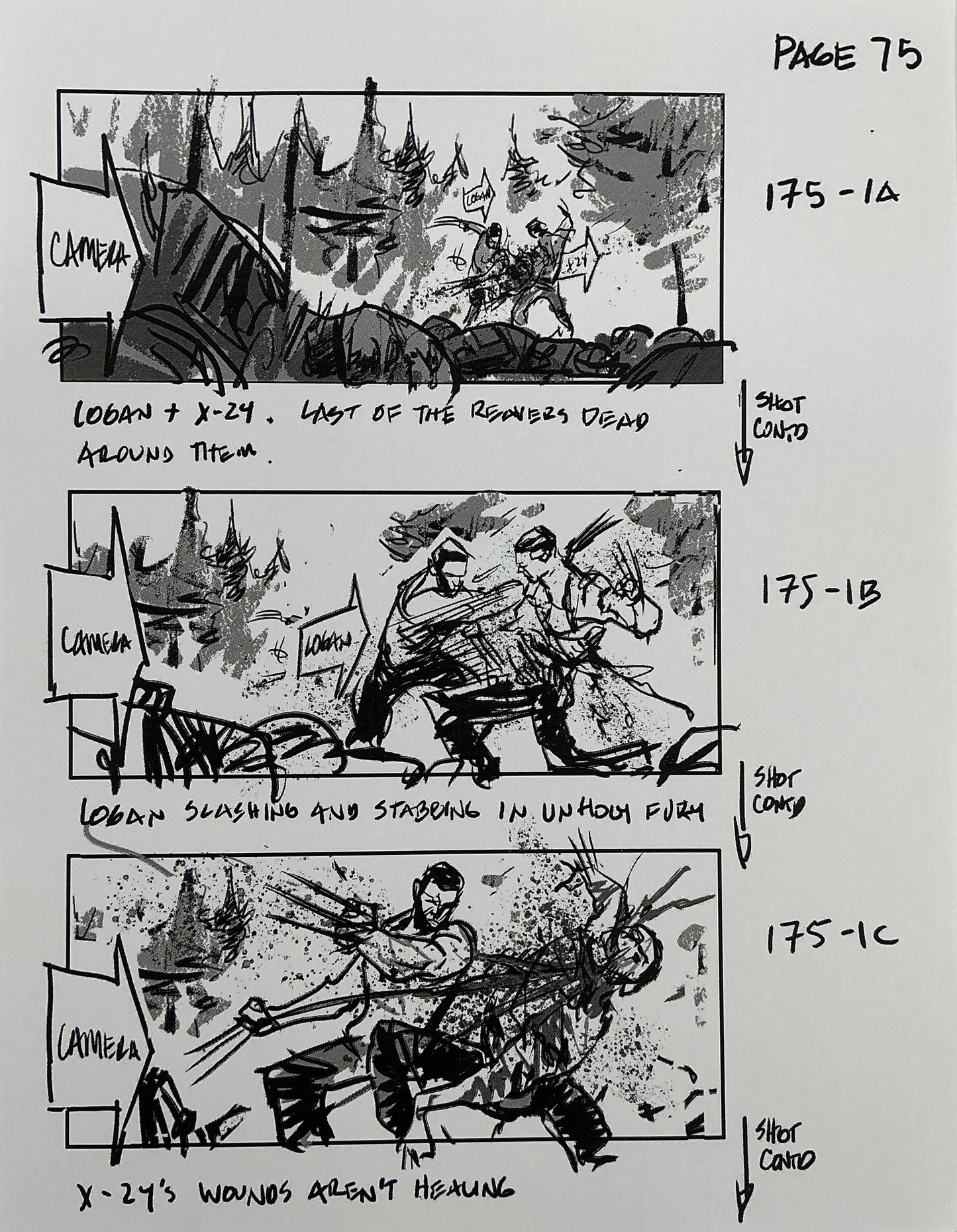 Storyboards Eden-Finale Scene 167 Logan (2017)