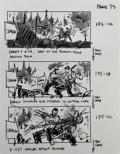 Storyboards Eden-Finale Scene 167 Logan (2017)