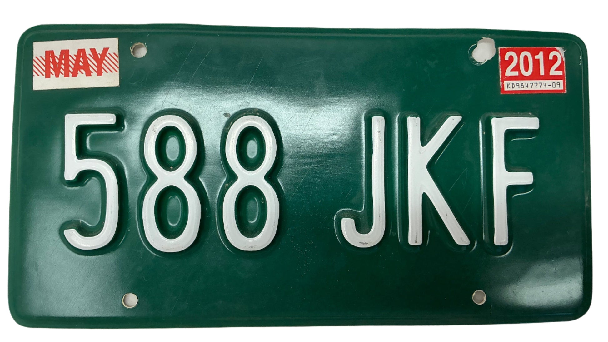 License Plates Franklin & Bash (TV Series 2011-2014) Y'allywood Props 588JKF w/May tag Old Jeep