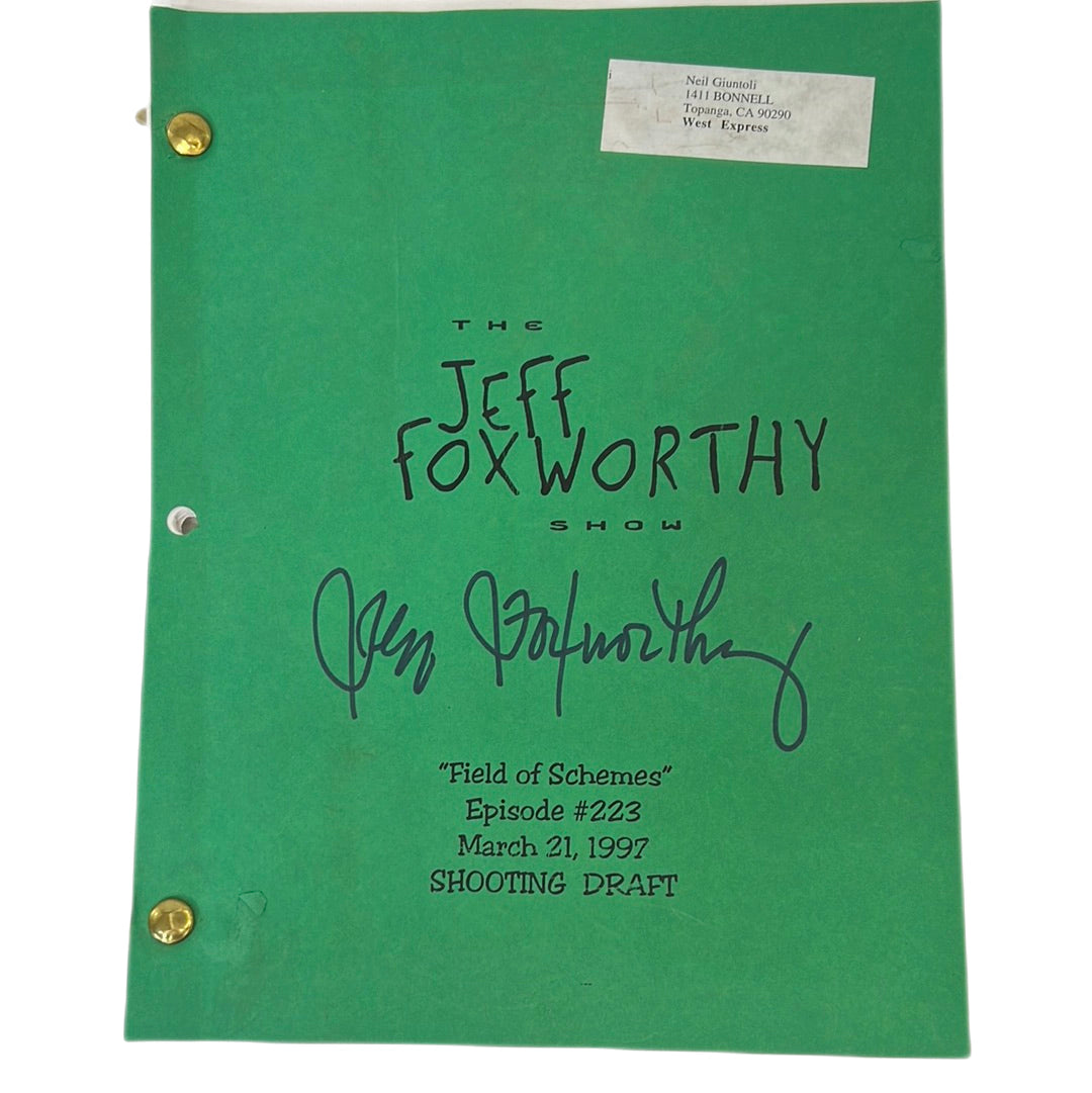 The Jeff Foxworthy Show Autographed Script Movie Prop Atlanta Brick Co   