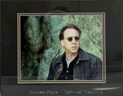 Nicolas Cage Autograph Display National Treasure Autograph Y'allywood Props