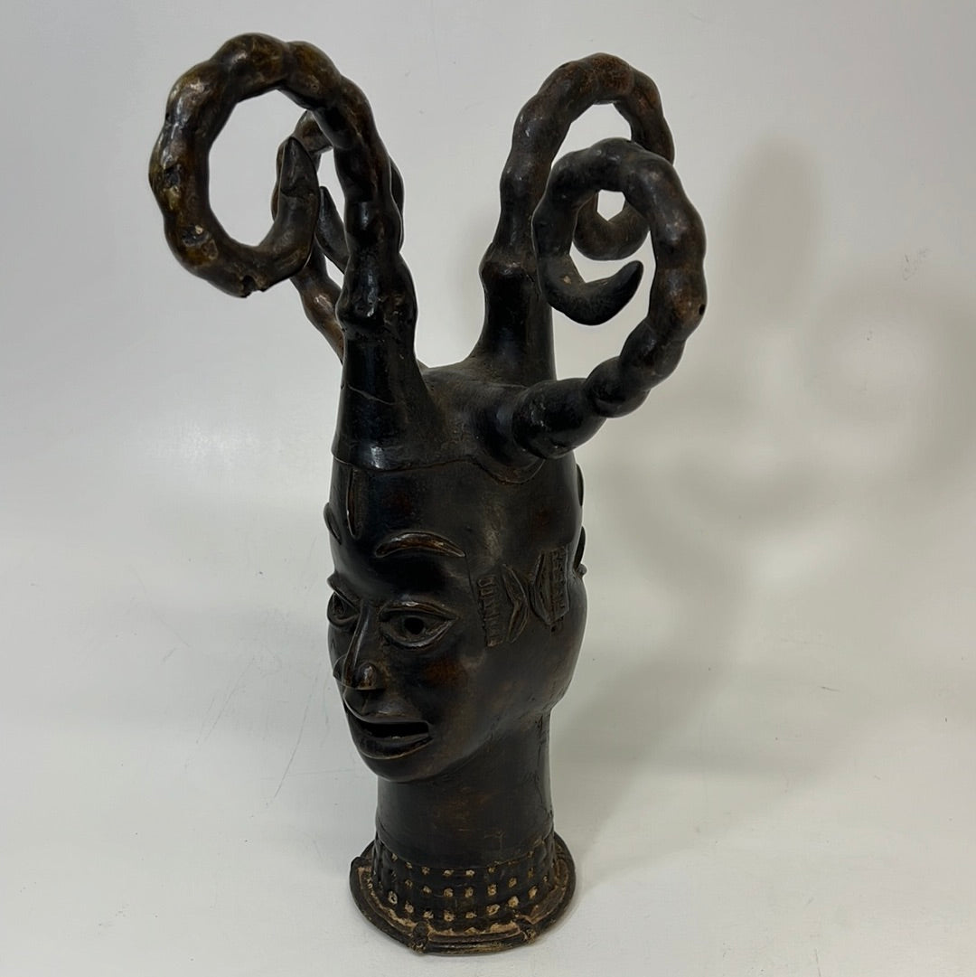 African Bronze Statue from T’Challas Quarters Movie Prop Y'allywood Props   