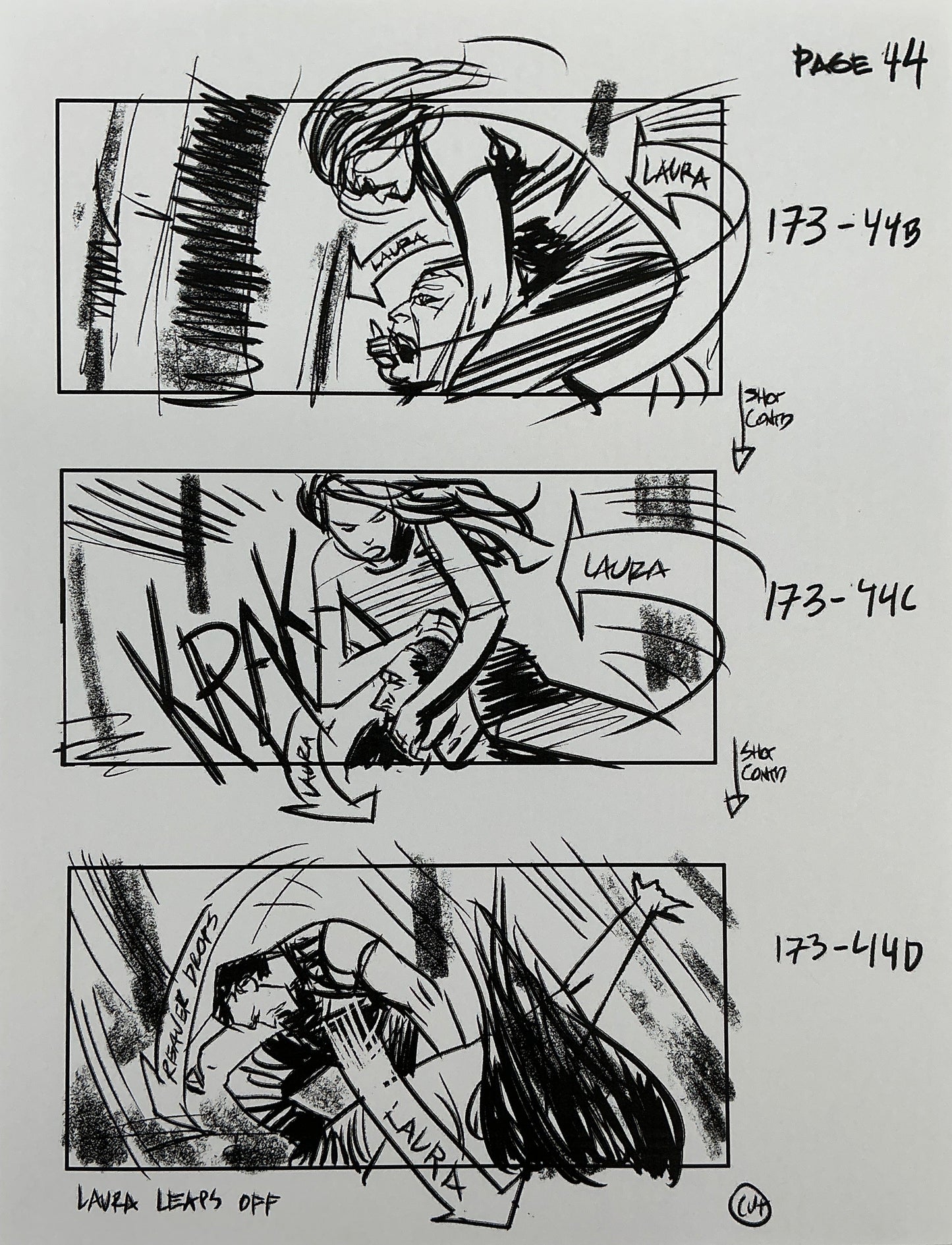 Storyboards Eden-Finale Scene 167 Logan (2017)
