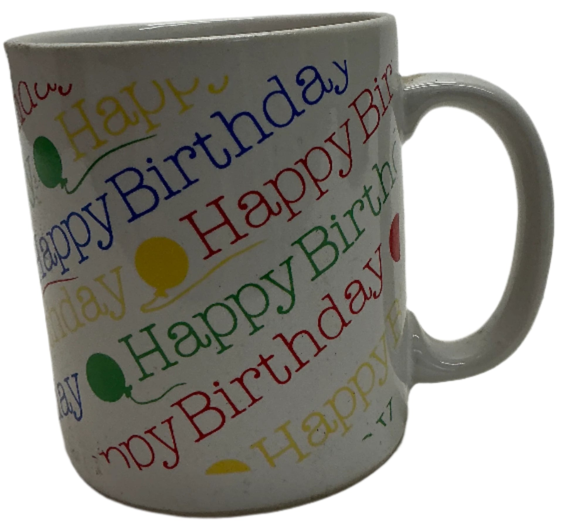 Happy Birthday Mug from the Byer's House Stranger Things (2016-2025) Movie Prop Y'allywood Props