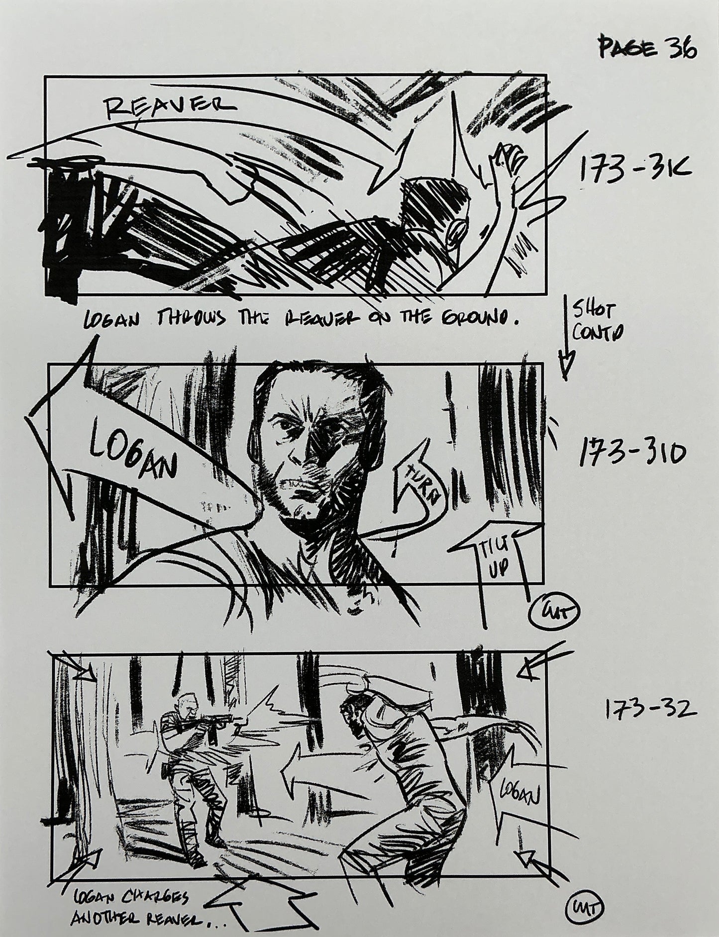 Storyboards Eden-Finale Scene 167 Logan (2017)