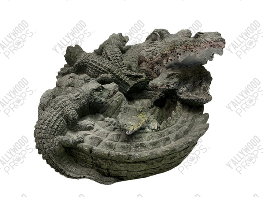 Gatorville Momma Gator with Baby Gators Statue Bad Boys 4 Ride or Die (2024) Movie Prop Y'allywood Props