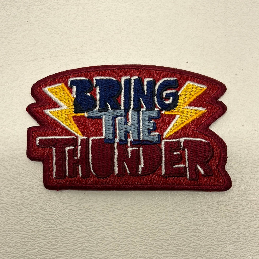 AvengerCon Patches Ms Marvel TV Show Movie Prop Y'allywood Props 3.75”x2.5” Bring the Thunder  