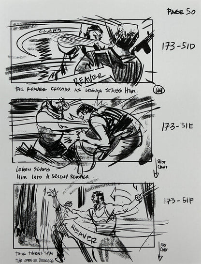 Storyboards Eden-Finale Scene 167 Logan (2017)
