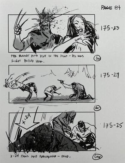 Storyboards Eden-Finale Scene 167 Logan (2017)