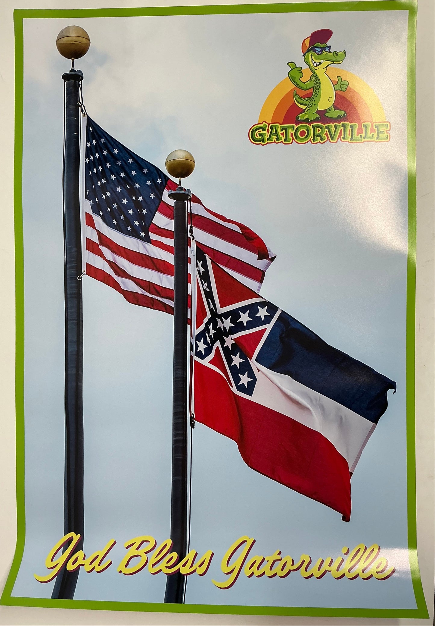 Gatorville Posters Bad Boys 4 Ride or Die (2024) Movie Prop Y'allywood Props God Bless Gatorville