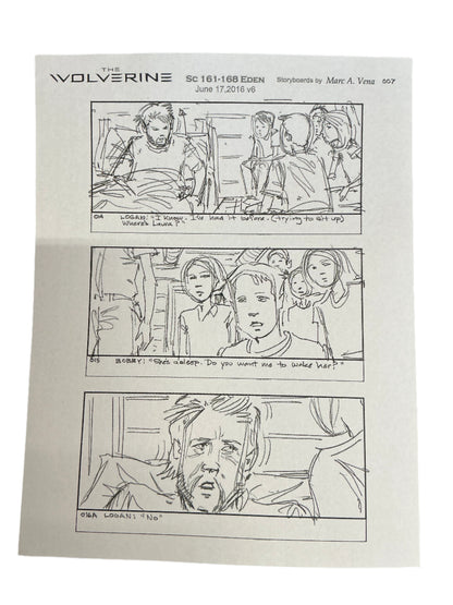 Storyboards Eden Scene 161-168 Logan (2017) Memorabilia Y'allywood Props Paper 26