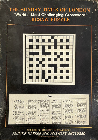 Crossword Puzzle Wheeler's Basement Stranger Things (2016-2025) Movie Prop Y'allywood Props