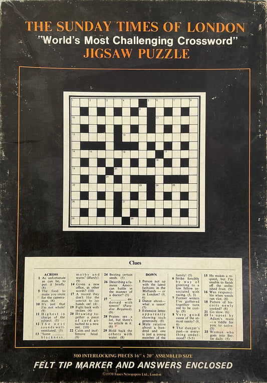 Crossword Puzzle Wheeler's Basement Stranger Things (2016-2025) Movie Prop Y'allywood Props